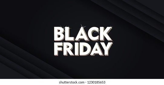 Black Friday Sale label. Vector illustration. modern fabric Design elements for sale banners, posters, cards	