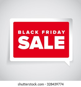Black friday sale label vector