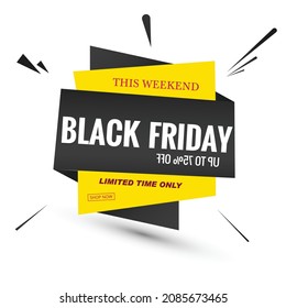 Black Friday Sale Lable Banner Design