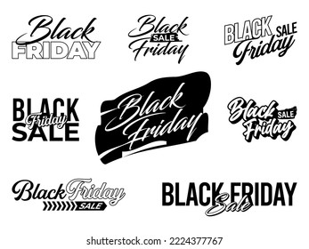 black friday sale lable tag set. For art template design, list, page, mockup brochure style, banner, idea, cover, booklet, print, flyer, book, blank, card, ad, sign, poster, badge