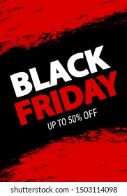 Black friday sale layout background.Black Friday banner. Vector promotion shopping illustration