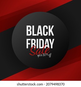 Black friday sale layout banner design template