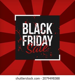Black friday sale layout banner design template