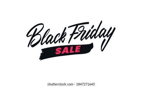 Black Friday sale lettering label badge design