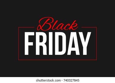 Black friday, sale, lettering, vector, red