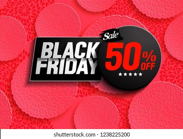 black friday sale,  limited time offer, vector illustration, you can place relevant content on the area.