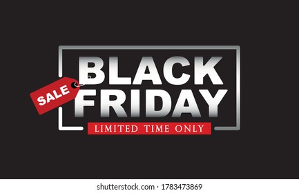 Black Friday Sale. Limited time only. Vector, Banner.