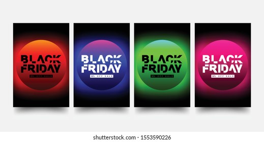 Black Friday Sale. Black Friday Minimal Geometric Background. Black Friday Sale Banner. Social Media Banner Design Template. Vector Illustrations For Website, Flyer And Poster.