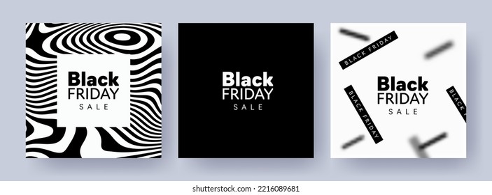 Black Friday Sale. Minimalist trendy backgrounds with modern abstract design and Black Friday typography for branding, website banner, cover, card, flyer, label