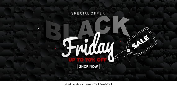 Black Friday Sale Modern Banner Creative Background Design
