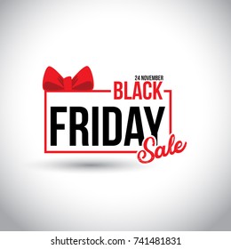 Black Friday Sale. New Creative Typography on White Background