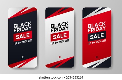 Black friday sale offer discount promotion for social media stories simple minimalism concept