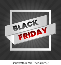Black friday sale offer social media promotional banner