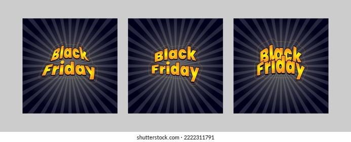 Black friday sale offer social media promotional banner