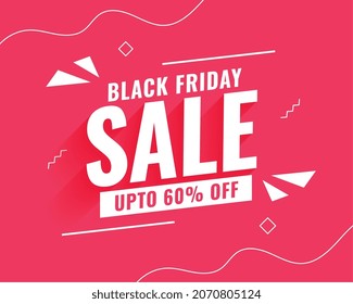 black friday sale and offers pink background