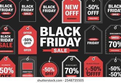 black, friday, sale, paper, background, banner, tag, text, ripped, hole, discount, red, poster, torn, shop, special, business, texture, design, frame, illustration, concept, label, template, marketing