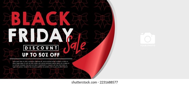 Black Friday Sale with Papercut Style