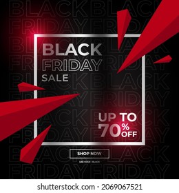 black friday sale, perfect for social media posts as well as posters and banners