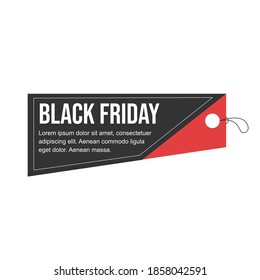 Black Friday  sale. Black and pink sale banner label. Vector illustration.