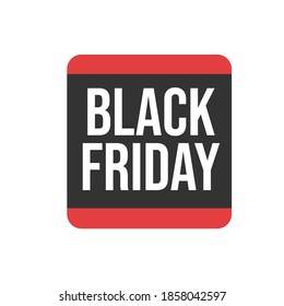 Black Friday  sale. Black and pink sale banner label. Vector illustration.