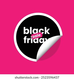 Black Friday sale pink sticker