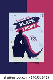 black friday sale post design or Instagram sale post banner