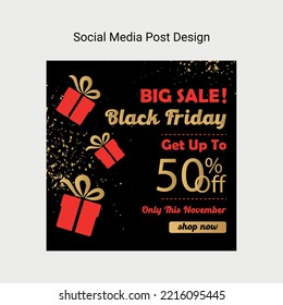 Black Friday Sale Post For Social Media