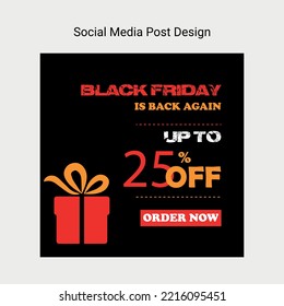 Black Friday Sale Post For Social Media