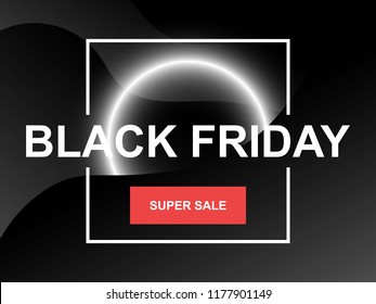 Black Friday sale poster or banner for your design.