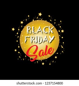 Black Friday Sale Poster.  Black Friday banner.
