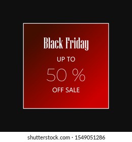 Black Friday Sale Poster Banner design classy