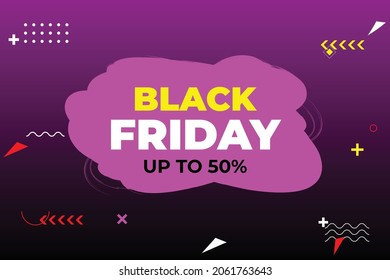 Black Friday sale poster. Commercial discount event banner. Black background textured. Vector business illustration. Black Friday vector illustration. Black Friday background design