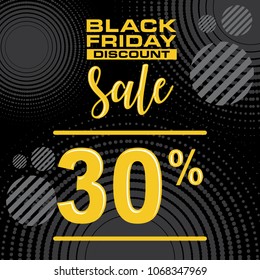 black friday sale poster design template