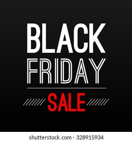 Black Friday Sale Poster design Typography vector template for your business or fashion artwork and card. Retro Vintage style. Winter sale. Christmas sale. New year sale. Vector illustration. EPS 10.