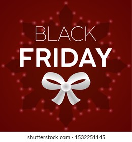 Black friday sale poster with details and text - Vector illustration