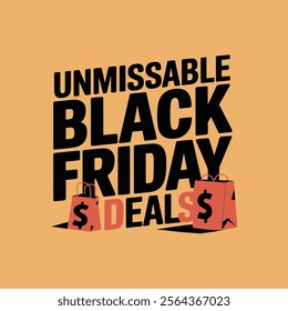 Black Friday Sale Poster featuring promotional elements such as black gift boxes, balloons, megaphones, and 3D percentage symbols with vector
