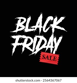 Black Friday Sale Poster featuring promotional elements such as black gift boxes, balloons, megaphones, and 3D percentage symbols with vector
