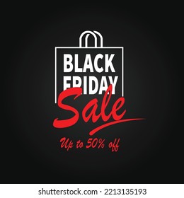 black Friday sale poster flyer or social media post template design