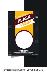 black friday sale poster and Instagram post