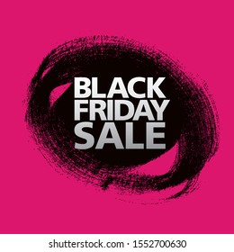 black friday sale poster layout design, vector illustration