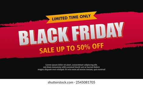 Black Friday Sale Poster. Perfect Sale Backgrounds for Your Designs. For banner, poster, background, template, social media post design, etc.
