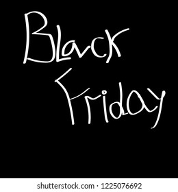 Black friday sale poster with text. vector illustration