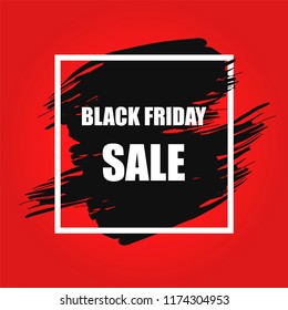 Black Friday Sale Poster. Vector illustration
