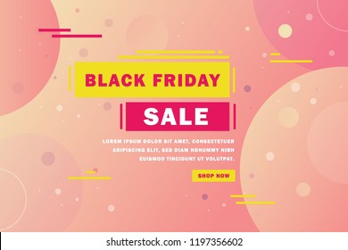 Black Friday sale poster vector illustration