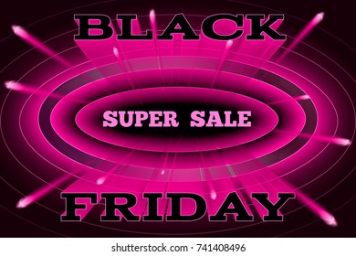 Black Friday Sale poster. Vector illustration.