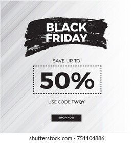 Black Friday Sale Poster. Vector illustration.