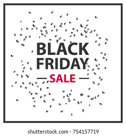 Black Friday Sale Poster Vector Illustration
