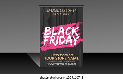 Black Friday Sale of posters or flyer design, Black Friday, Flyer, Vector illustration for black friday, EPS10