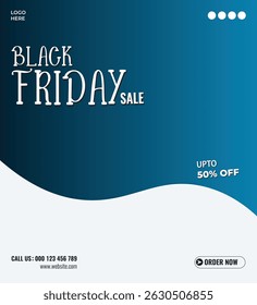 Black Friday Sale Product Display Social Media Post Template Design.