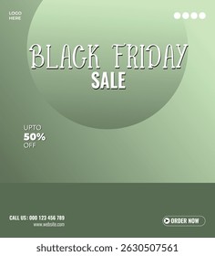 Black Friday Sale Product Display Social Media Post Template Design.